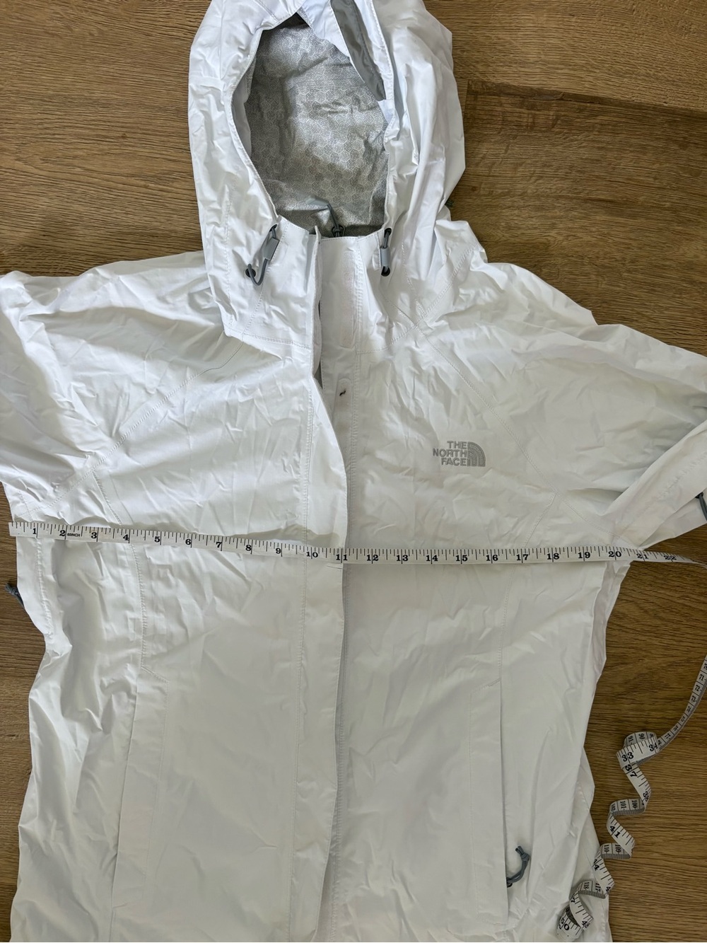 The North Face White Hooded Rain Jacket - Picture 8 of 8